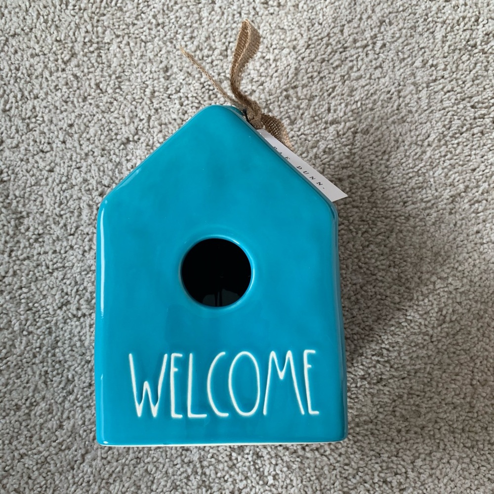 Rae Dunn Birdhouse Teal